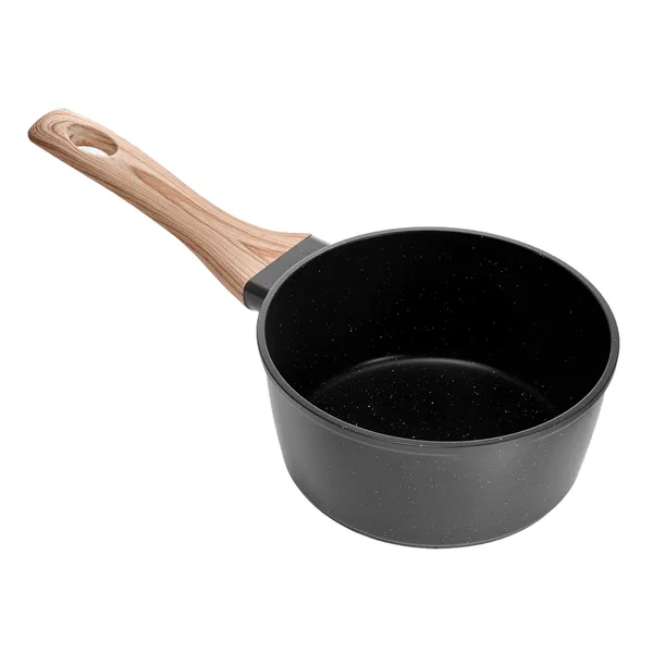 1.5 QT Saucepan, Nonstick Saucepan with Tempered Glass Lid, Multipurpose Cooking Sauce Pot with Detachable Handle, Sauce Pan Small Kitchen Cooking Pot with Coating, Induction Compatible, Black - Image 10