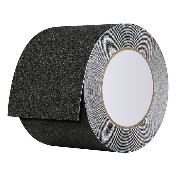Anti-Slip Tape, 35 FT x 4 inch Non Slip Grip Tape for Stairs Steps, 80-Grit Aluminum Oxide High Traction Non-Skid Stair Treads with Strong Adhesive Backing, Suitable for Indoor & Outdoor Use - Image 4