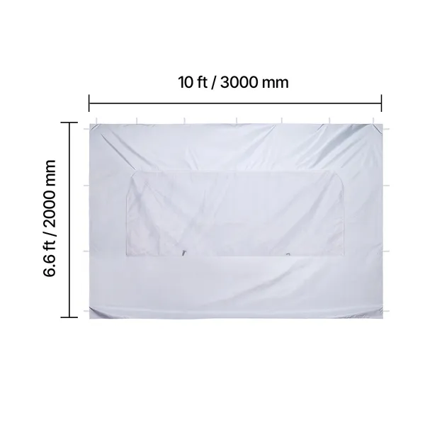 Canopy Sidewalls, Fit for 10 x 10 ft Pop Up Canopy Tent, Tent Side Walls with Waterproof and Sunlight Protection Layer for Outdoor Event Tents, Vendor Booths, Camping (1 Sidewall Only, White) - Image 9