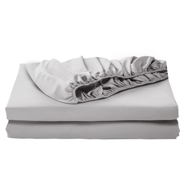 Fitted Sheet, 1 Set of 2 Pieces, Twin Size Elastic Fitted Sheet with High-Quality Microfiber, Wear-Resistant & Breathable Twin Fitted Sheet with Single-Sided Brushing, Fit for 15 in Mattress - Image 12