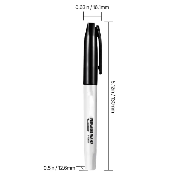 Permanent Markers, 36 Pack Black Permanent Marker Set, Quick Drying & Fade Resistant, Fine Point Markers for Plastic, Paper, Metal, and More - Image 9