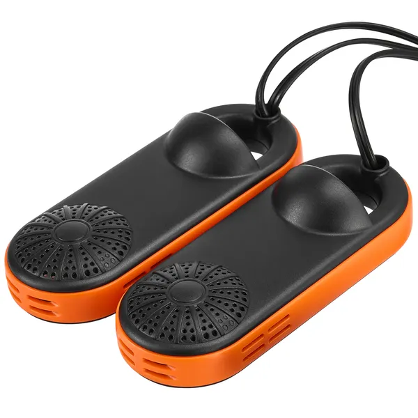 Portable Shoe Dryer, Electric Boot Dryer, Deodorized Boot Warmers/Dryer with Quick & Even Drying for Cotton Slippers, Snow Boots, Leather Shoes, Canvas Shoes, Socks, Black & Orange - Image 4