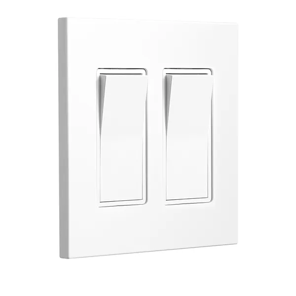 Rocker Light Switch Wall Plates, 2-Gang Decorative Outlet Covers,Standard Size 4.57in L x 4.53in H Unbreakable Polycarbonate Thermoplastic Faceplate for Receptacle Outlet&Switch(5 Pack, White) - Image 12