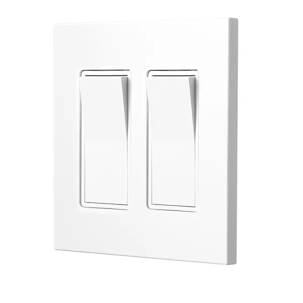 Rocker Light Switch Wall Plates, 2-Gang Decorative Outlet Covers,Standard Size 4.57in L x 4.53in H Unbreakable Polycarbonate Thermoplastic Faceplate for Receptacle Outlet&Switch(5 Pack, White) - Image 10